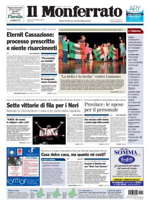 Il Monferrato - Edizione 15 del 24/02/2015